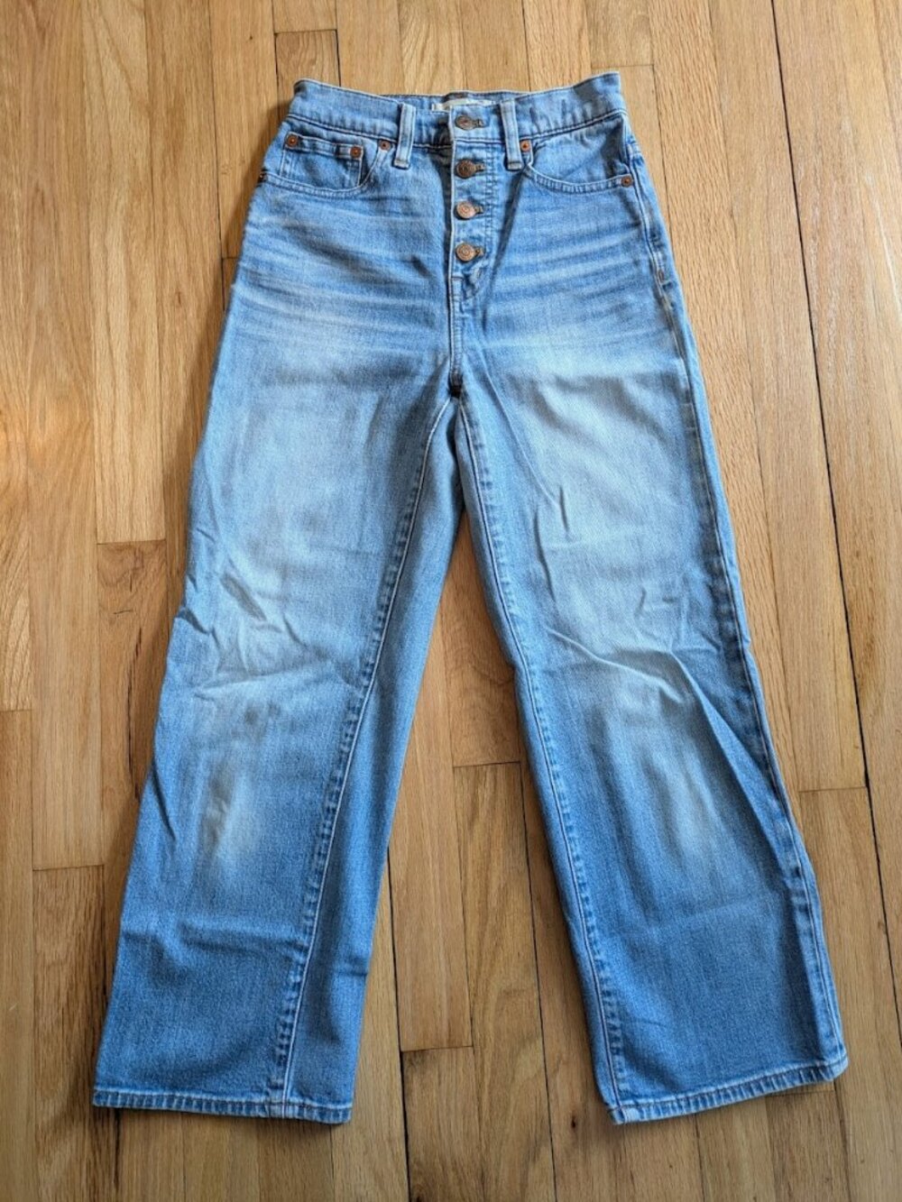 Madewell- Slim Wide Leg Crop Jeans